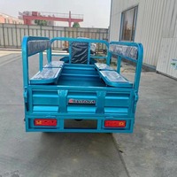 Tricycle électrique pliable 1200W 60V à 3 roues, type Keke Tuk Tuk, pour adultes, avec cabine et sièges passagers, fabriqué en Chine.