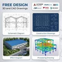Structure en acier préfabriquée, entrepôt de distribution sur le terrain pour l'aide humanitaire, bâtiment métallique à déploiement rapide