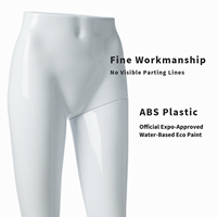 Mannequin femme double corps entier sur pied 543 pour présentation de pantalons et jupes, en plastique ABS incassable, directement de l'usine