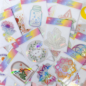 Coloré personnalisé impression arc-en-ciel fabricant autocollant oiseaux <span class=keywords><strong>Anti</strong></span> <span class=keywords><strong>Collision</strong></span> attrape-soleil fenêtre décalcomanies <span class=keywords><strong>pour</strong></span> la maison attrape-soleil autocollant - Product Image 3