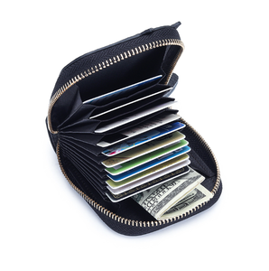 Ladies Creative Organ Multi-card Slots Card Holder Genuine Leather <b>Cute</b> Cat Coin <b>Purse</b> Classic Zipper Wallet for Women - Product Image 3