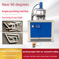 Vente chaude 45 degrés/90 degrés Angle machine tuyau carré hydraulique Angle outils de coupe Angle fer poinçonneuse