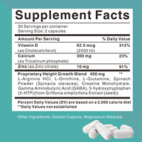 Aeglewell – Capsules Maximisatrices de Croissance pour Adultes : Faible MOQ, Renforce les Os, Favorise la Croissance en Taille
