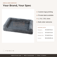 Canapé-lit pour chien en velours pelucheux, housse amovible et lavable, design à trois côtés rembourrés, pour grands chiens et chats d'intérieur, OEM, vente en gros