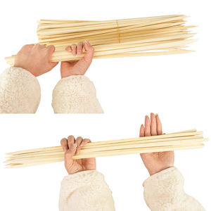 Brochettes en bambou poli pour <span class=keywords><strong>kebab</strong></span> de poulet BBQ - Résistantes à la chaleur Brochettes à viande de longueur personnalisée - Product Image 1