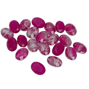 Đá quý tổng hợp <span class=keywords><strong>Ruby</strong></span> đỏ tổng hợp, mặt cắt oval, khuyến mãi nóng - Product Image 2