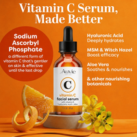 Sérum Visage Vitamine C Anti-Âge Éclaircissant Correcteur Taches Brunes Hydratant Soin de la Peau pour Femmes Marque Privée
