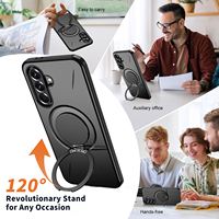 Étui de téléphone portable magnétique à rotation 360° pour Samsung Galaxy A06 A16 A26 A36 A56 A37 A57 A17 A07 S26 S25 Ultra Edge FE, avec support