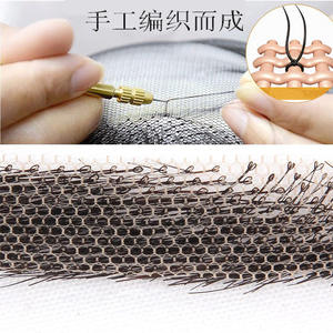 Peluca de barba realista para hombre, tejida a mano, de fibra Kanekalon, línea de cabello natural, color marrón claro, adhesiva, para actuaciones y rodajes de películas - Product Image 1