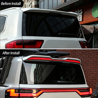 Accessoires pour Toyota Land Cruiser LC300 2022-2026 : Aileron arrière de voiture avec feu stop LED, style classique, pour extérieur