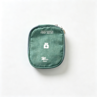 Trousse de Maquillage Vide, Sac de Rangement Médical d'Urgence, Imperméable, Portable, en Tissu Oxford, Organisateur pour Infirmière, Boîte à Maquillage