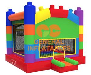 Castillo hinchable multicolor para niños, bloques de construcción populares, casa de rebote, Castillo de salto para fiesta, novedad - Product Image 1