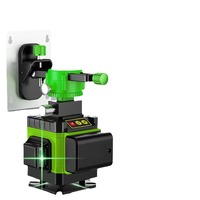 Vente directe usine : Niveau laser infrarouge 12 lignes à lumière verte haute précision, forte luminosité, 16 lignes pour mur et sol