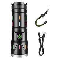 Senter Portabel dari Paduan Aluminium, Senter Mini LED Genggam untuk Memancing di Luar Ruangan Pabrik