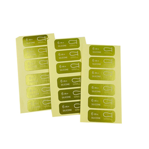 High Quality Factory Custom Vinyl Logo <b>Label</b> stickers, <b>Waterproof</b> Self-Adhesive Matte Golden Stickers - Product Image 1