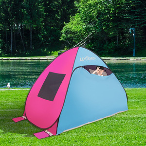 Carpa LevCryeou Pop Up de 200x140cm de apertura rápida, de una sola capa, para playa o exteriores, con puertas y ventanas dobles. - Product Image 1