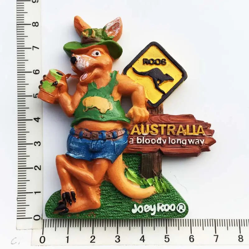 Australia Creative Travel Souvenirs Imán de refrigerador 3D Resina nevera pegatina Canguro Koala imán de refrigerador
