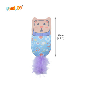 Fabricante Famipet, Venta al por Mayor, Nuevo Juguete de Peluche para Gatos, Diseño de Animales Blancos y Coloridos, con Catnip - Product Image 3