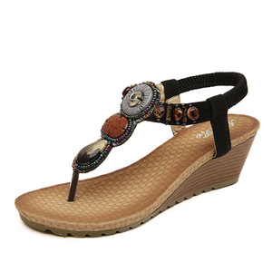 Chaussures de livraison directe usine chinoise sandales à talons plateforme pour femmes, chaussures et sandales fantaisie en Pu souple pour dames-acheter du sable pour femmes - Product Image 6