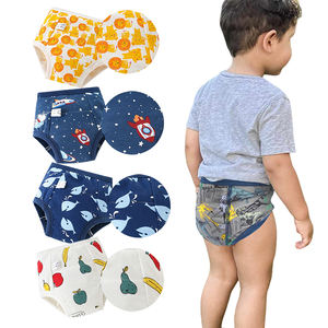 Pantalon d'entraînement en coton de toilette pour enfants pantalon imprimé de formation de couche-culotte lavable anti-fuite réutilisable de couche-culotte de bébé vente en gros - Product Image 4