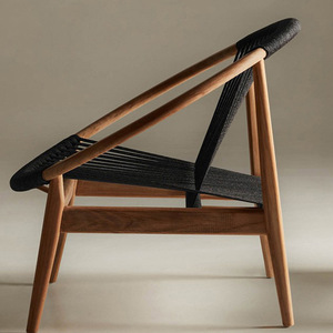 Outdoor Solid Wood Woven Rattan Teak Villa Solid Wood <strong>Chair</strong> Restaurant Furniture Outdoor Dining <strong>Chairs</strong> - Product Image 3