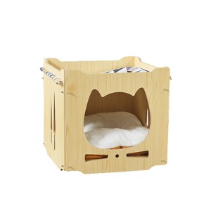 Nouvelle Villa en Bois Empilable Multi-niveaux pour Animaux de Compagnie, Maison Fermée Quatre Saisons, Double Couche - Product Image 4