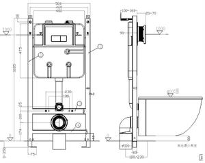 Foshan ชุดถังเก็บน้ำแบบมีช่องเก็บน้ำแบบซ่อนถังน้ำถังชักโครกแบบมีสไตล์ในตัวผู้จำหน่าย - Product Image 3