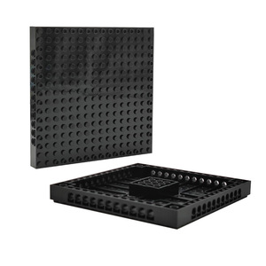 Plaque de base en plastique ABS compatible 65803, 16x16, emboîtable, thème transport, pour projets de Pixel Art DIY - Product Image 1