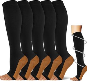 Calze a Compressione al Ginocchio con Punta Aperta, Altamente Elastiche e Traspiranti, Multicolore, per Sollievo dalla Pressione - Product Image 1