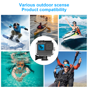 Boîtier étanche Hongdak 60M pour <span class=keywords><strong>GoPro</strong></span> Hero 13 12 11 <span class=keywords><strong>10</strong></span> 9, protection de plongée sous-marine, <span class=keywords><strong>filtre</strong></span> d'objectif - Product Image 4