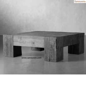 Nhiệm vụ nặng nề bàn trà ngoài trời tay hoàn thành dovetail xây dựng mun vết bền cho sân khách sạn sử dụng - Product Image 6