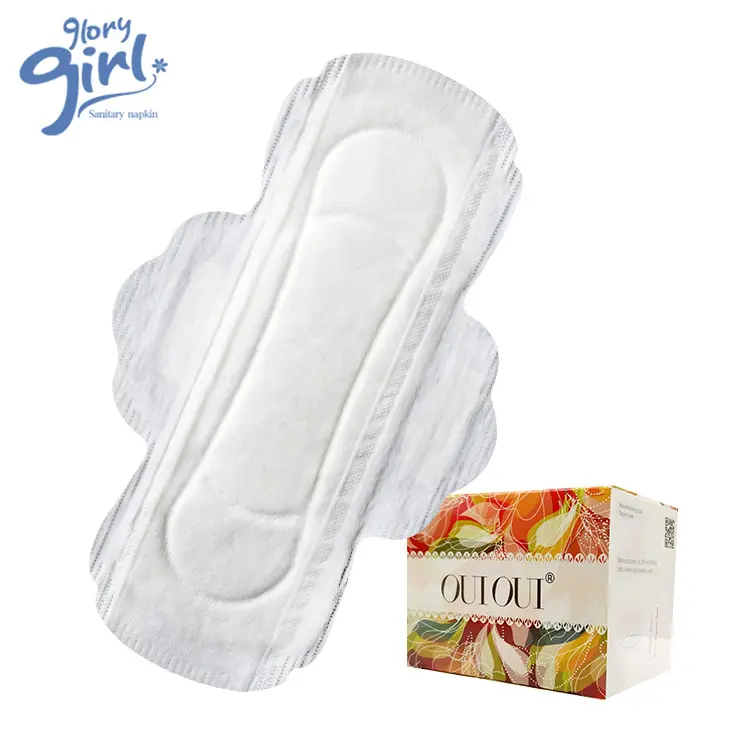 Fábrica de la marca oem personalizado absorbente almohadillas sanitarias 280mm de las mujeres de algodón orgánico servilleta sanitaria fábrica en China