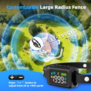 Tize New Outdoor Pet Anti Lost GPS Wireless <strong>Dog</strong> Electric Fence <strong>Shock</strong> <strong>Collar</strong> Containment System for Medium and Large <strong>Dogs</strong> - Product Image 6