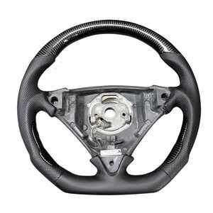 Volante personalizzato in fibra di carbonio per <span class=keywords><strong>Porsche</strong></span> Panamera Cayenne Macan 2019 2018 nuovo interruttore tergicristallo incluso - Product Image 6