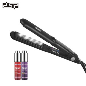 เครื่องหนีบผมและม้วนผม DSP 2 in 1 แบบไฟฟ้า ร้อนเร็ว ใช้ไอน้ำได้ เหมาะสำหรับทุกสภาพเส้นผม - Product Image 1
