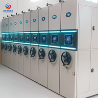 Estanterías Móviles Industriales Compactables, Sistema de Almacenamiento Ajustable de Alta Resistencia para Almacén