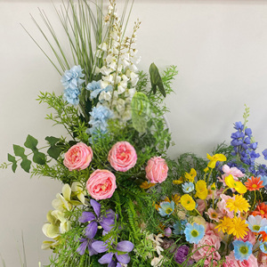 Flores artificiales de loto de plástico-Decoración realista para el hogar y la boda con ramas largas para el regreso a la escuela Año Nuevo chino Navidad - Product Image 6