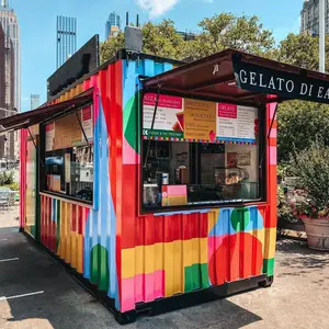 Prefab Container Outdoor Mobiele Container Huis Draagbare Prefab Bakkerij Coffeeshop Kiosk Ontwerpen