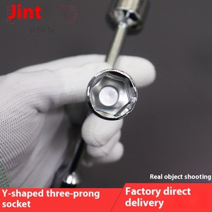 Cờ Lê ổ cắm ba ngạnh loại y đặt thép carbon cấp công nghiệp đa chức năng tam giác ngắn mạ crôm hình lục giác bên ngoài - Product Image 3