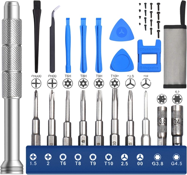 24 in 1 Screwdriver Kit Compatible for Nintendo Switch PS5 , Xbox One , JoyCon , Y00 and Torx T6 T8 T10 Screwdriver Repair Kits
