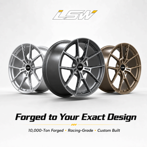 ล้ออลูมิเนียมฟอร์จ LS8143 ดีไซน์ 5 ก้าน ขนาด 18 19 20 นิ้ว 5x112 5x120 สีดำ - Product Image 5
