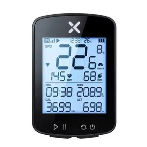 Ordinateur de vélo GPS sans fil Xoss G+ avec support de guidon, compteur de vitesse, tracker, odomètre, capteur ANT+ pour vélo de route et VTT - Product Image 1