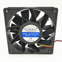 Nouveau stock 12038 Ventilateur de refroidissement DC 12V 2.7A Ventilateur axial RZ12038H12B RZ12038H12B-6