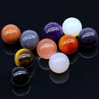 Vente en gros de petite boule de cristal en agate naturelle pour la fabrication de bijoux DIY