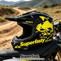 Casque de moto tout-terrain personnalisé avec double visière, étanche, homologué DOT, équipement de conduite de qualité professionnelle