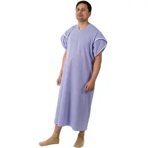 男性スタイルのための妊娠中の新しいデザインの患者ガウン成人病院制服