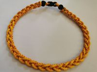 Collier de sport en corde tressée en titane Tornado à 3 cordes personnalisé en gros, accessoires de collier de baseball, collier en corde de sport