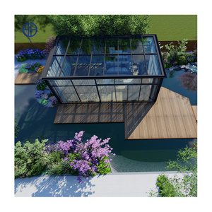 Le serre della serra di vetro solare delle stanze di vetro all'aperto del giardino fanno l'alluminio con vetro fotovoltaico - Product Image 2