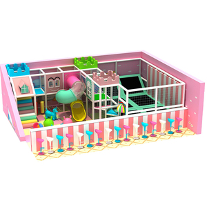 Parc de jeux intérieur en PVC et fibre de verre pour enfants, sur le thème de l'espace, avec trampoline, manège de divertissement, emballage personnalisable pour - Product Image 1