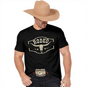 Magliette da Cowboy Western da Uomo, <span class=keywords><strong>T</strong></span>-<span class=keywords><strong>shirt</strong></span> Vintage con Grafica Teschio di Mucca, Maglie Senza Maniche in Misto Cotone Stile Boho Country per Concerti Musicali - Product Image 1